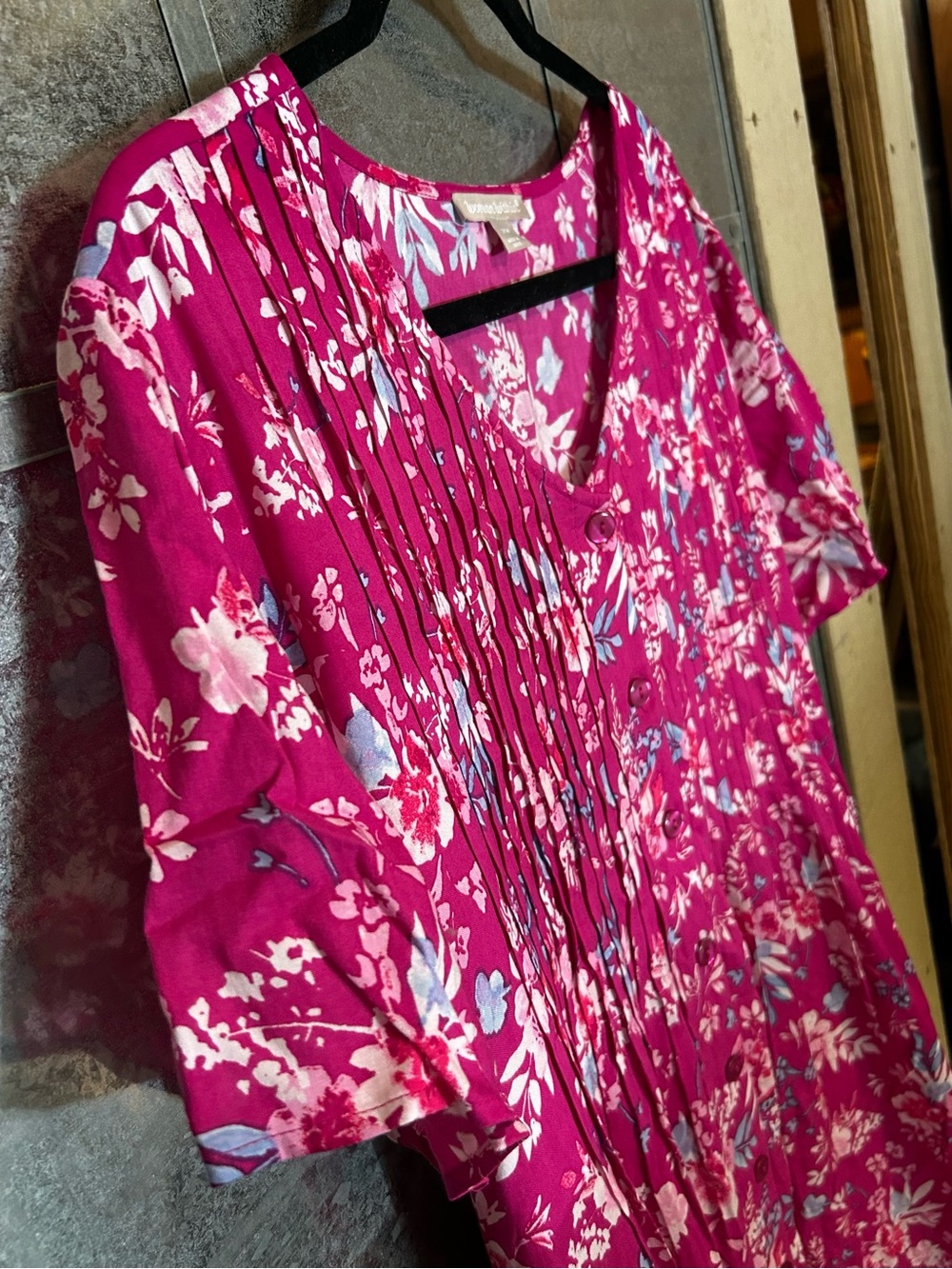 WW Pleated Bodice Maxi 1X NWOT